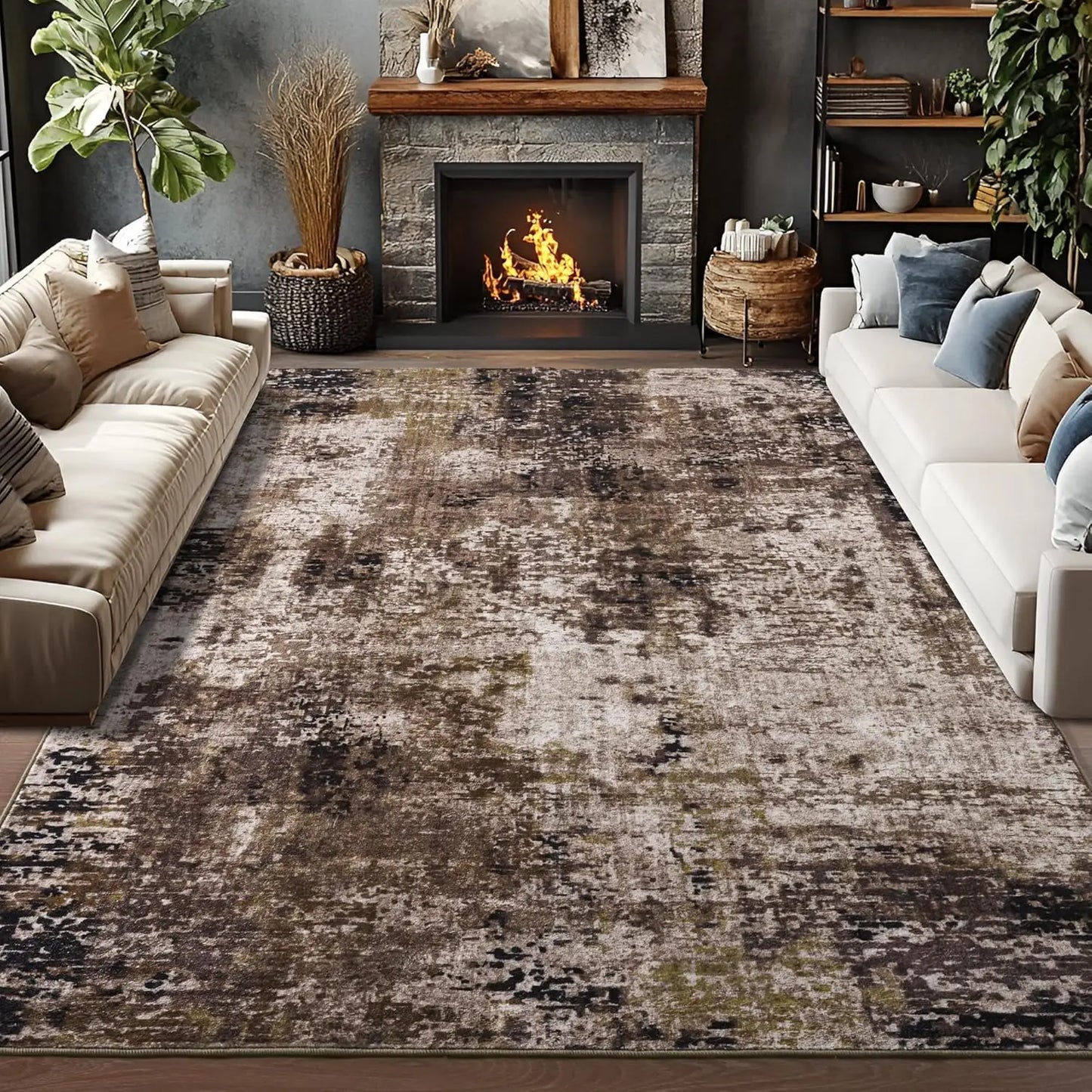 Soft, Low Pile Machine Washable Area Rug