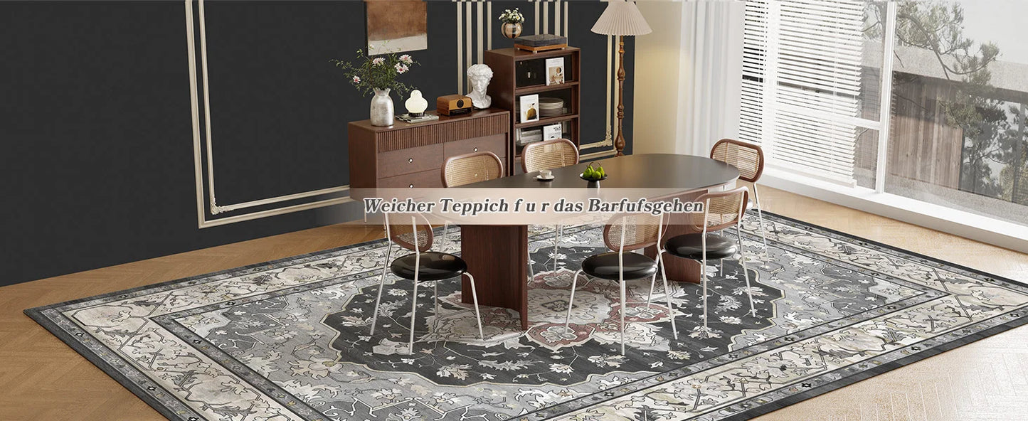 Washable Low-Pile Area Rug
