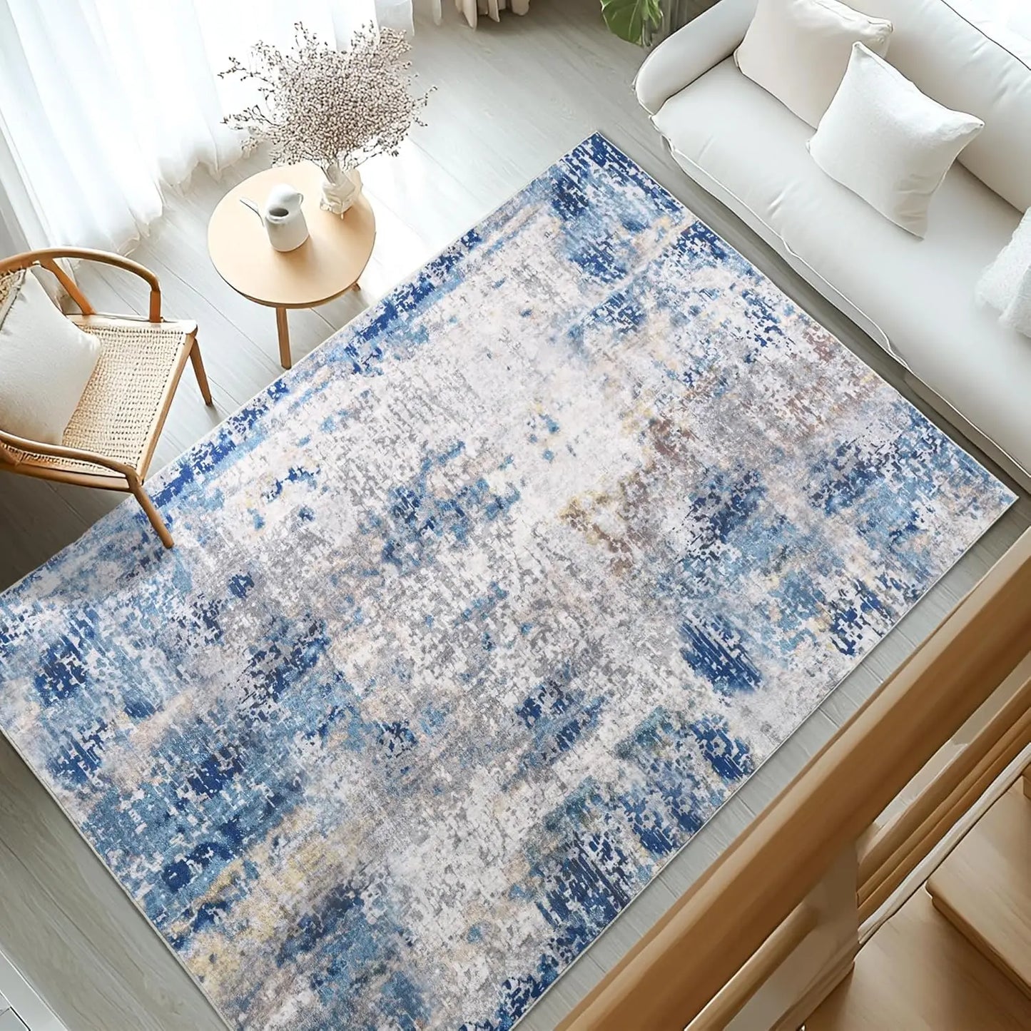 Soft, Low Pile Machine Washable Area Rug