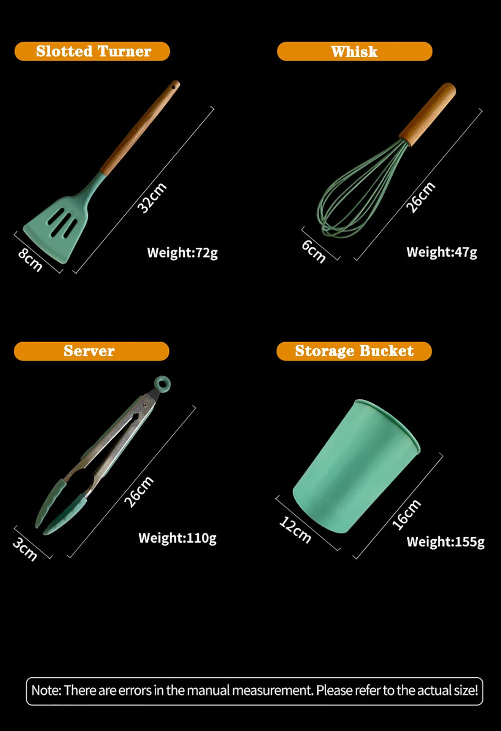 Silicone Non-stick Cooking Utensil Set
