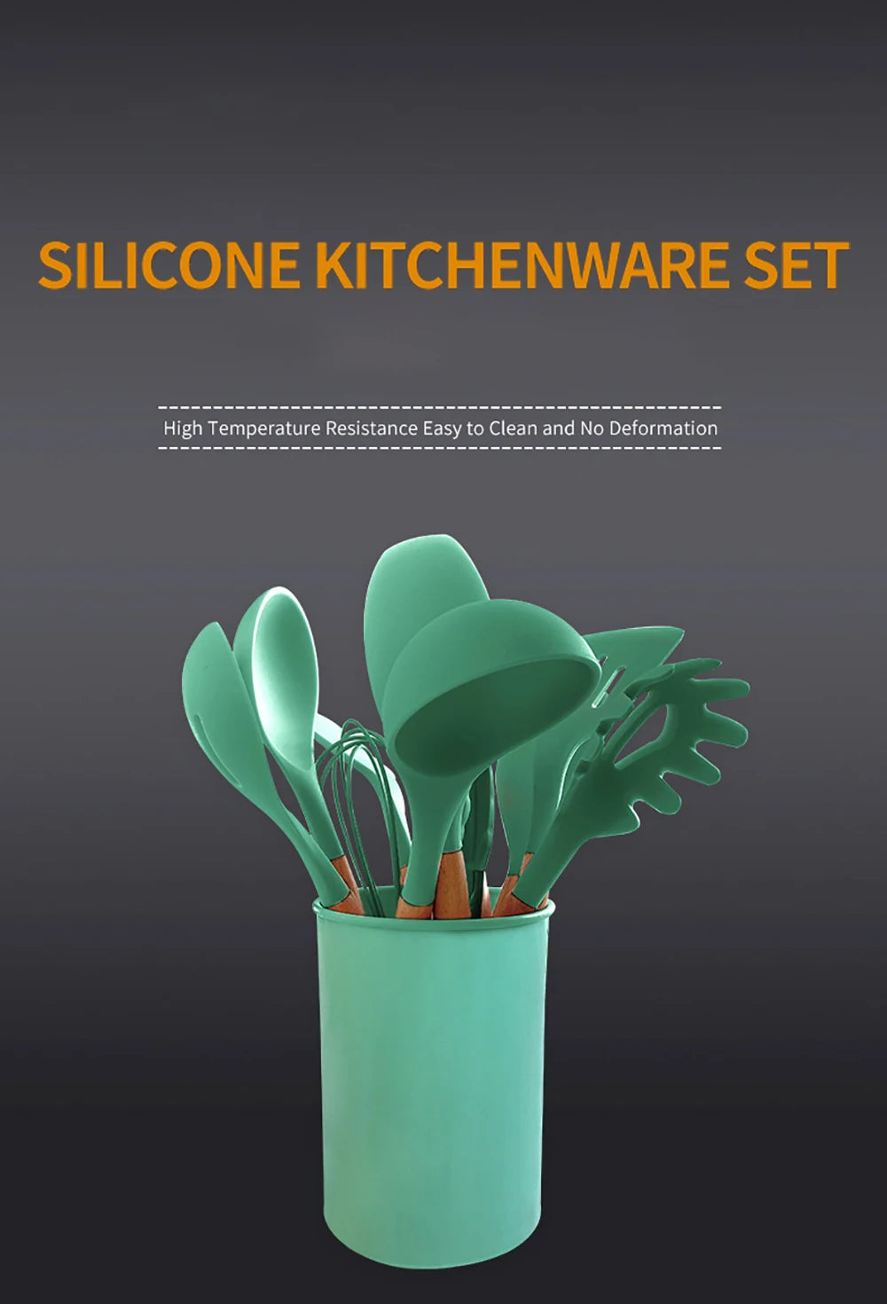Silicone Non-stick Cooking Utensil Set