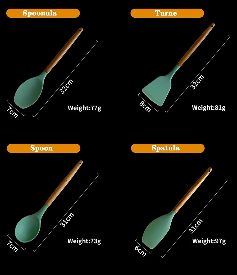 Silicone Non-stick Cooking Utensil Set