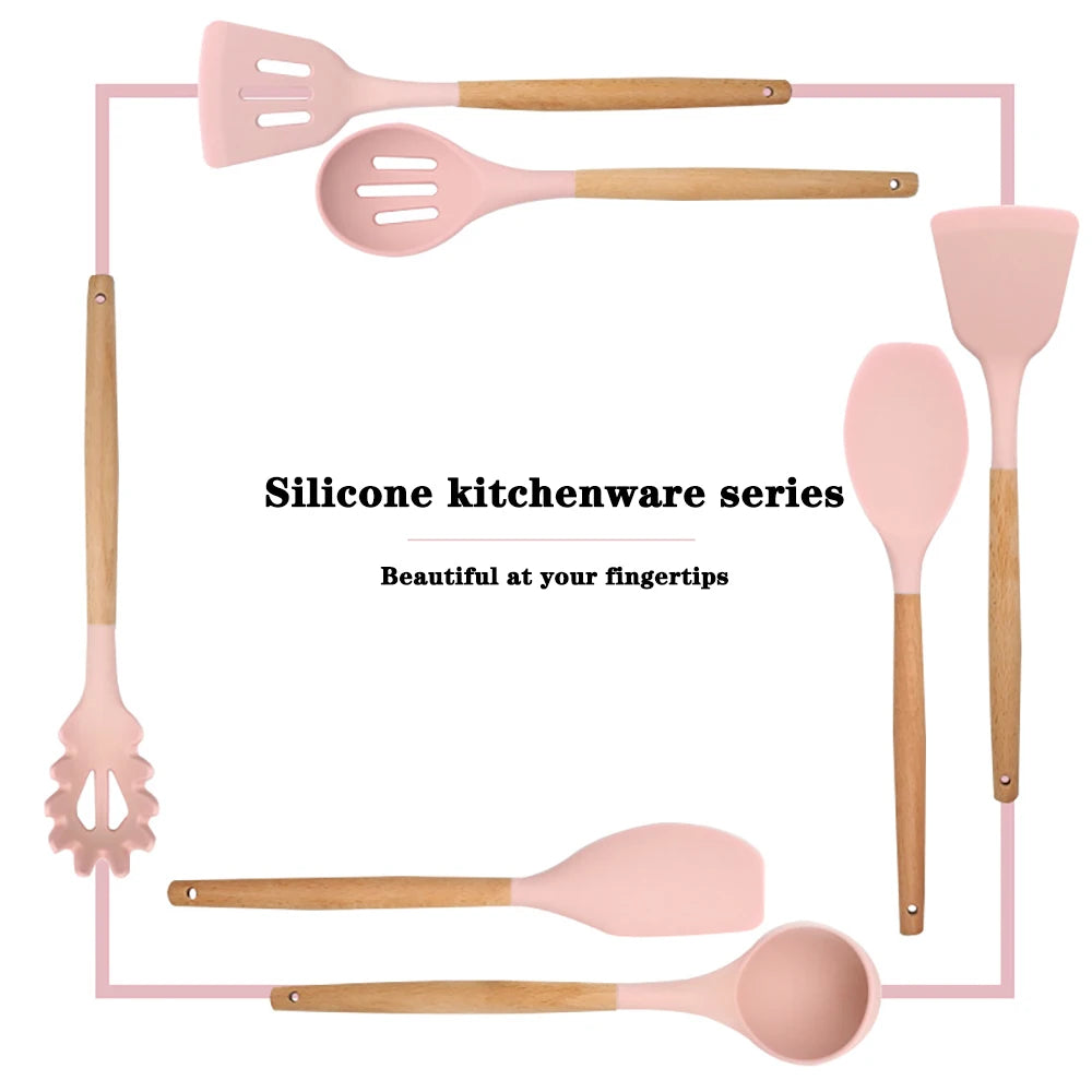 Silicone Non-stick Cooking Utensil Set