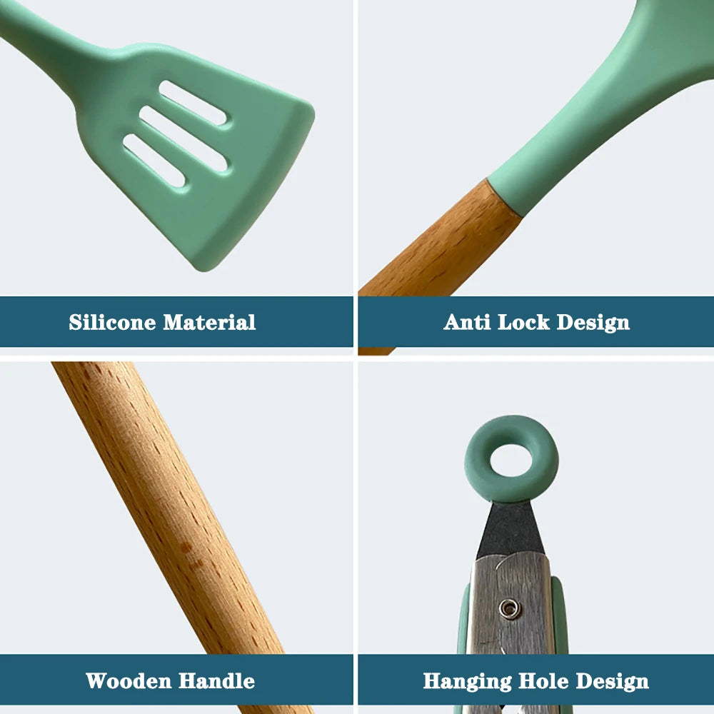Silicone Non-stick Cooking Utensil Set