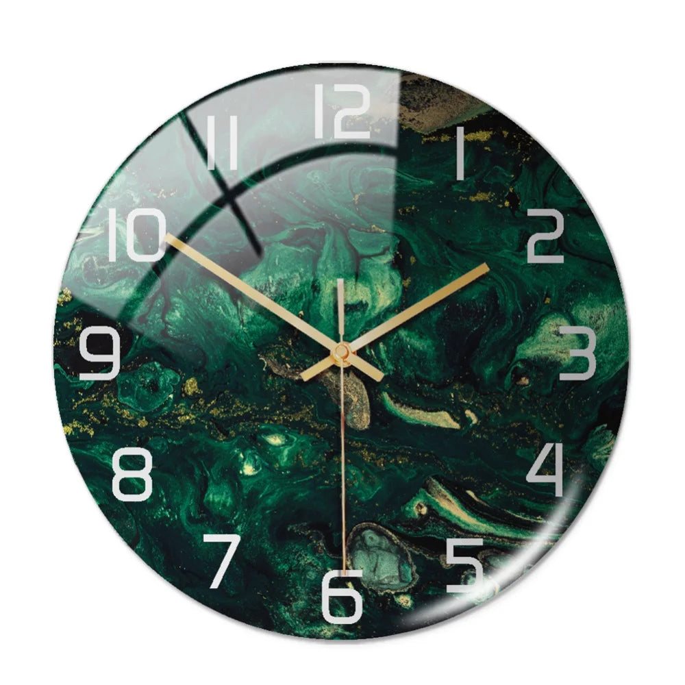 Acrylic Marble Pattern Wall Clock