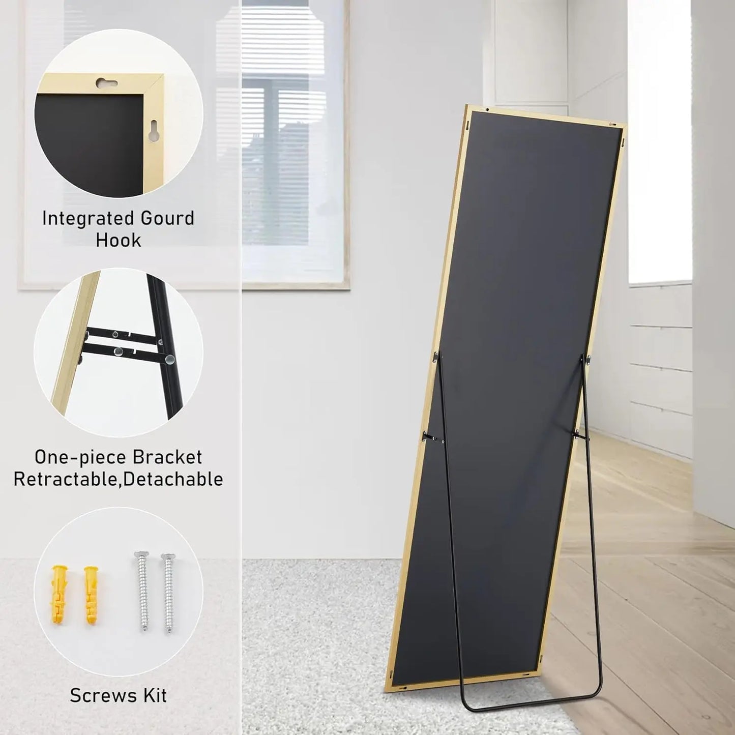 64"x21"Full Length Floor Mirror