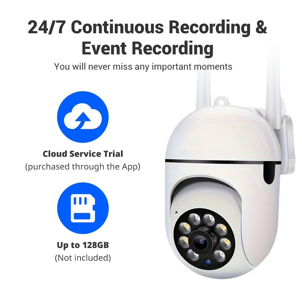 2PC Ease Life APP Wireless 1080P HD Indoor/Outdoor WiFi Security Camera