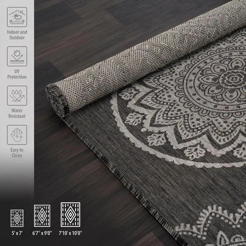 Outdoor Reversible And Washable Area Rug