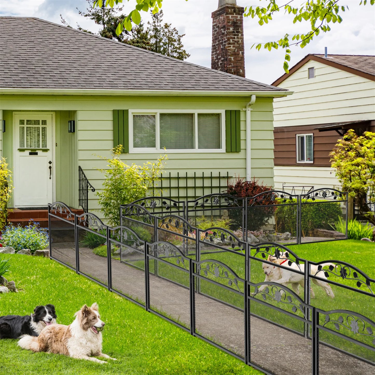 5 PCS Decorative Iron Garden Fence