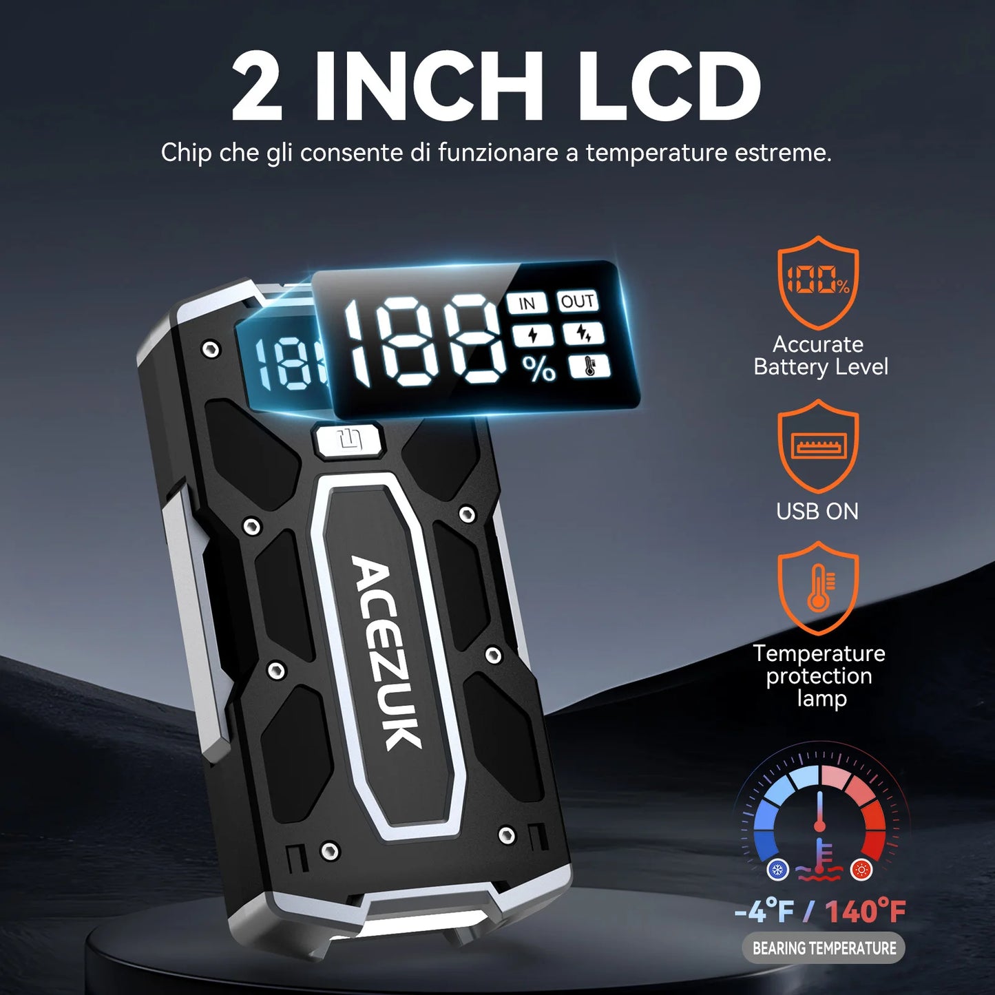 12V External Power Bank / Battery Jump Starter