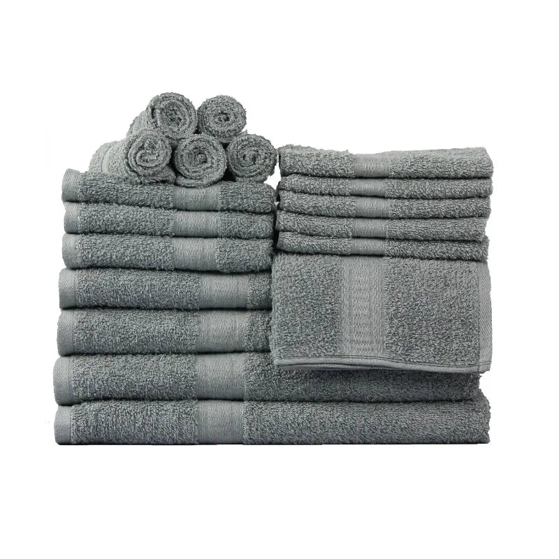18-Piece 100% Cotton Towel Set