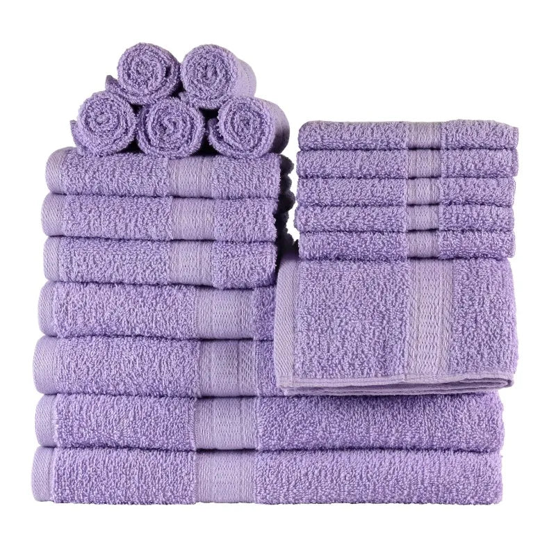 18-Piece 100% Cotton Towel Set