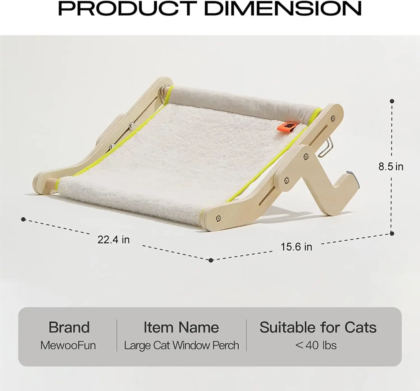 Large Window Lounge Perch for Indoor Cats