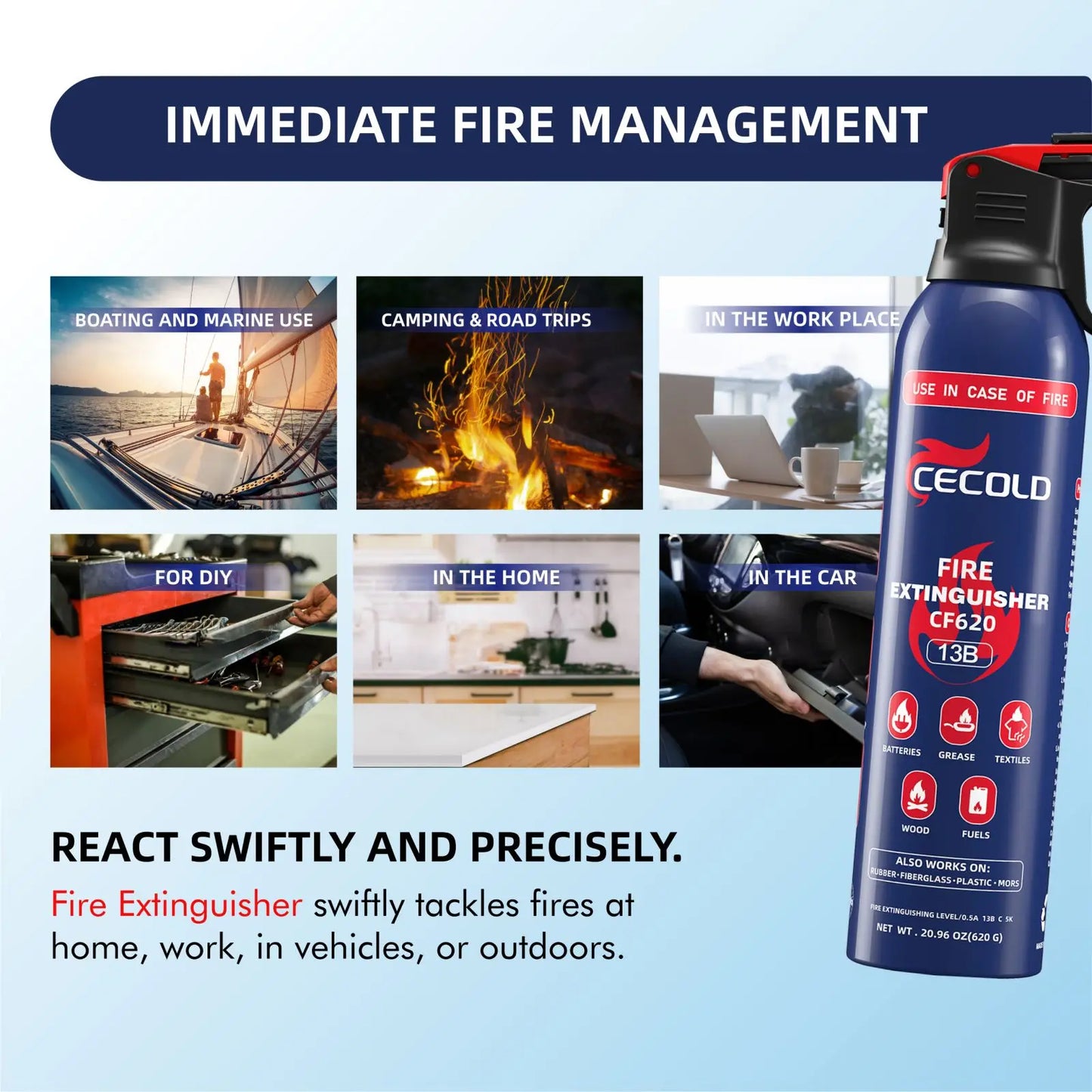 Mini 5-in-1 Fire Extinguisher