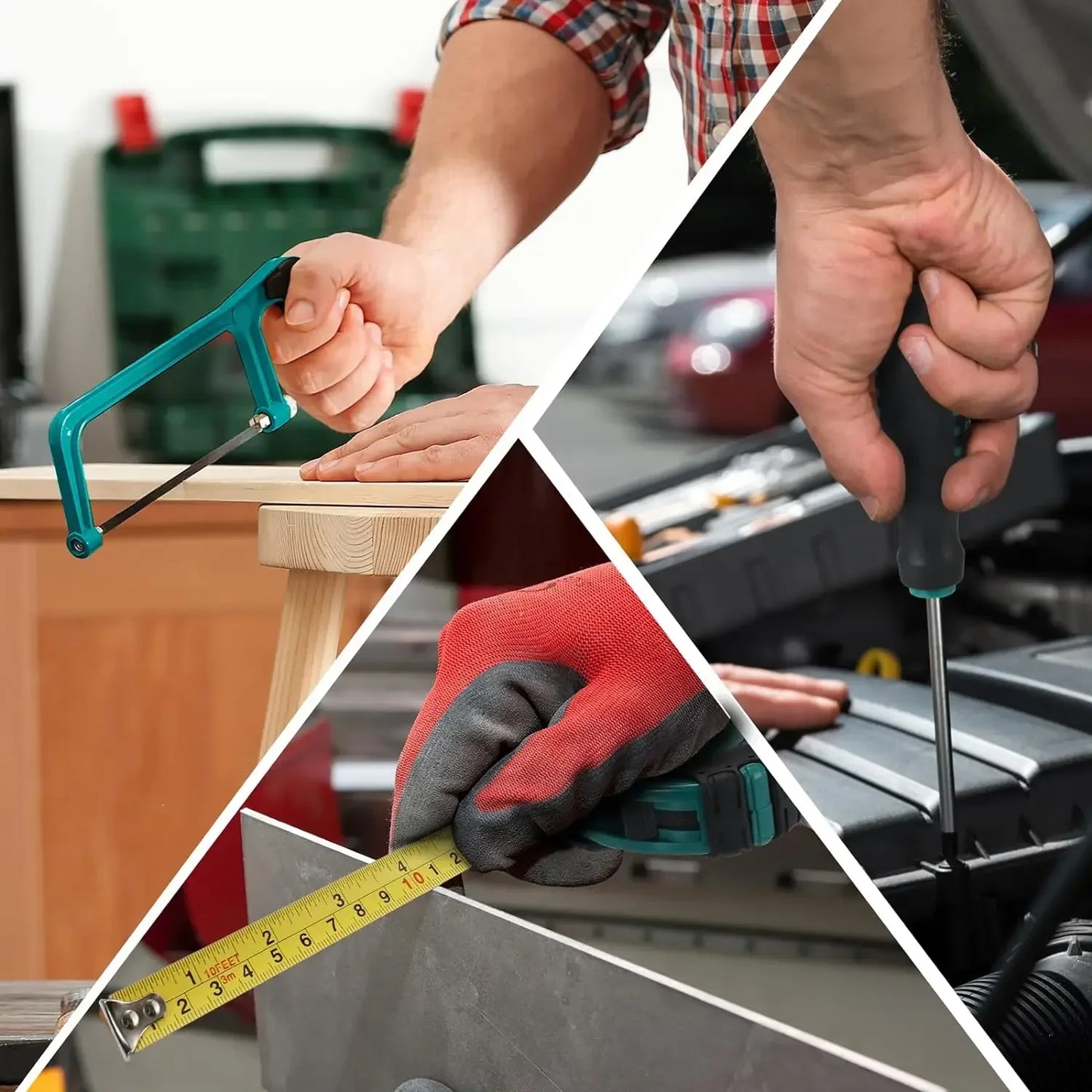 198 Piece Tool Box For Home And Car Repairs