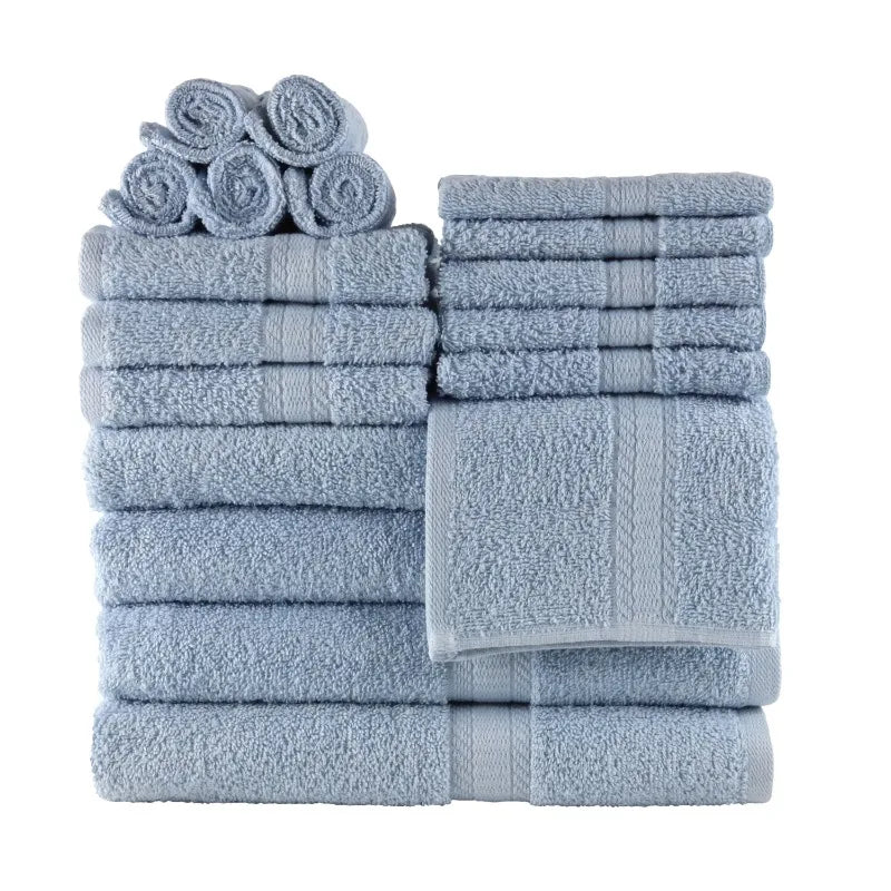 18-Piece 100% Cotton Towel Set