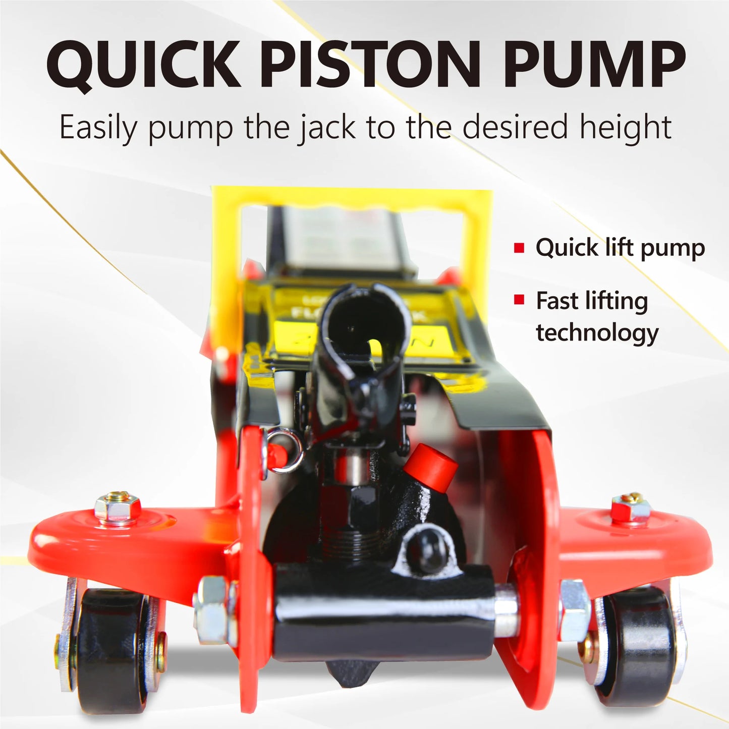 2T Low Profile Floor Jack with 3T Jack Stands and Tire Repair Kit