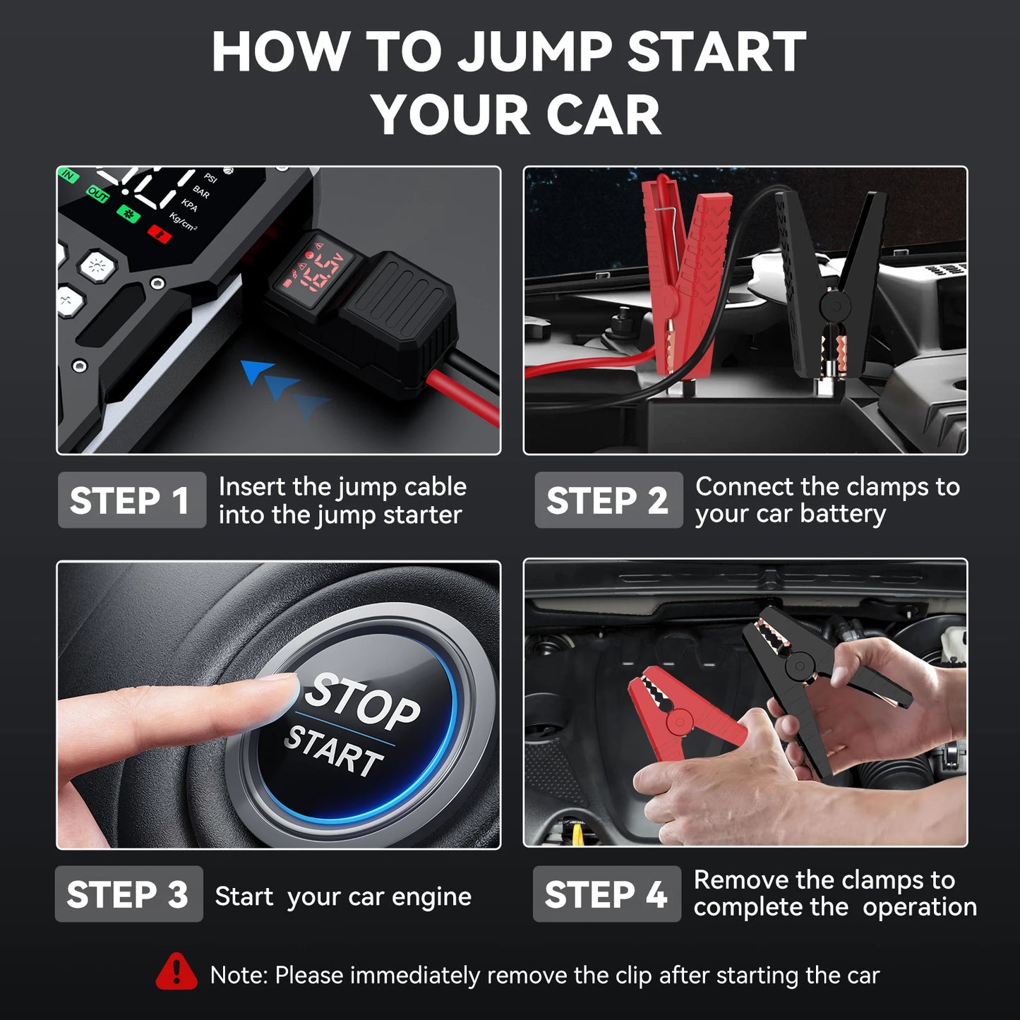 12V External Power Bank / Battery Jump Starter