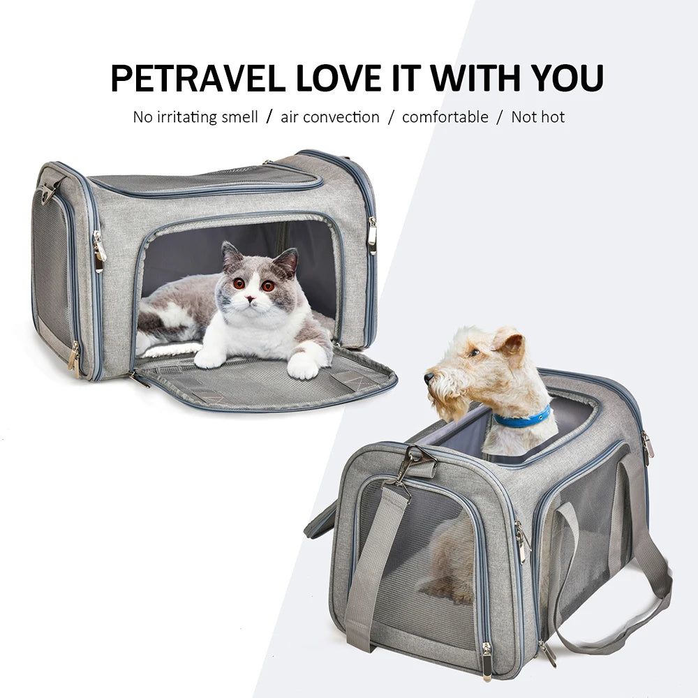 Soft Side Backpack Transport Carrier For Small Pets