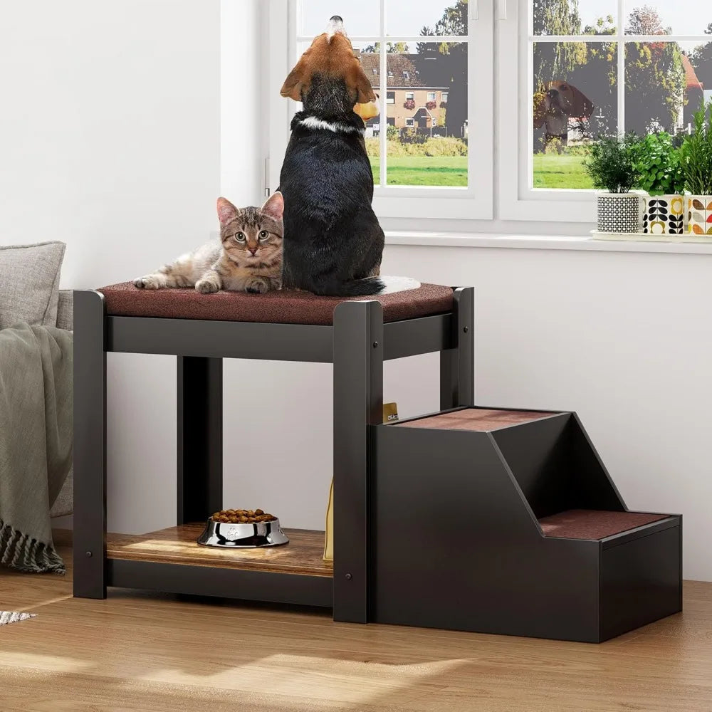 Indoor Window Seat with Non-Slip Stairs