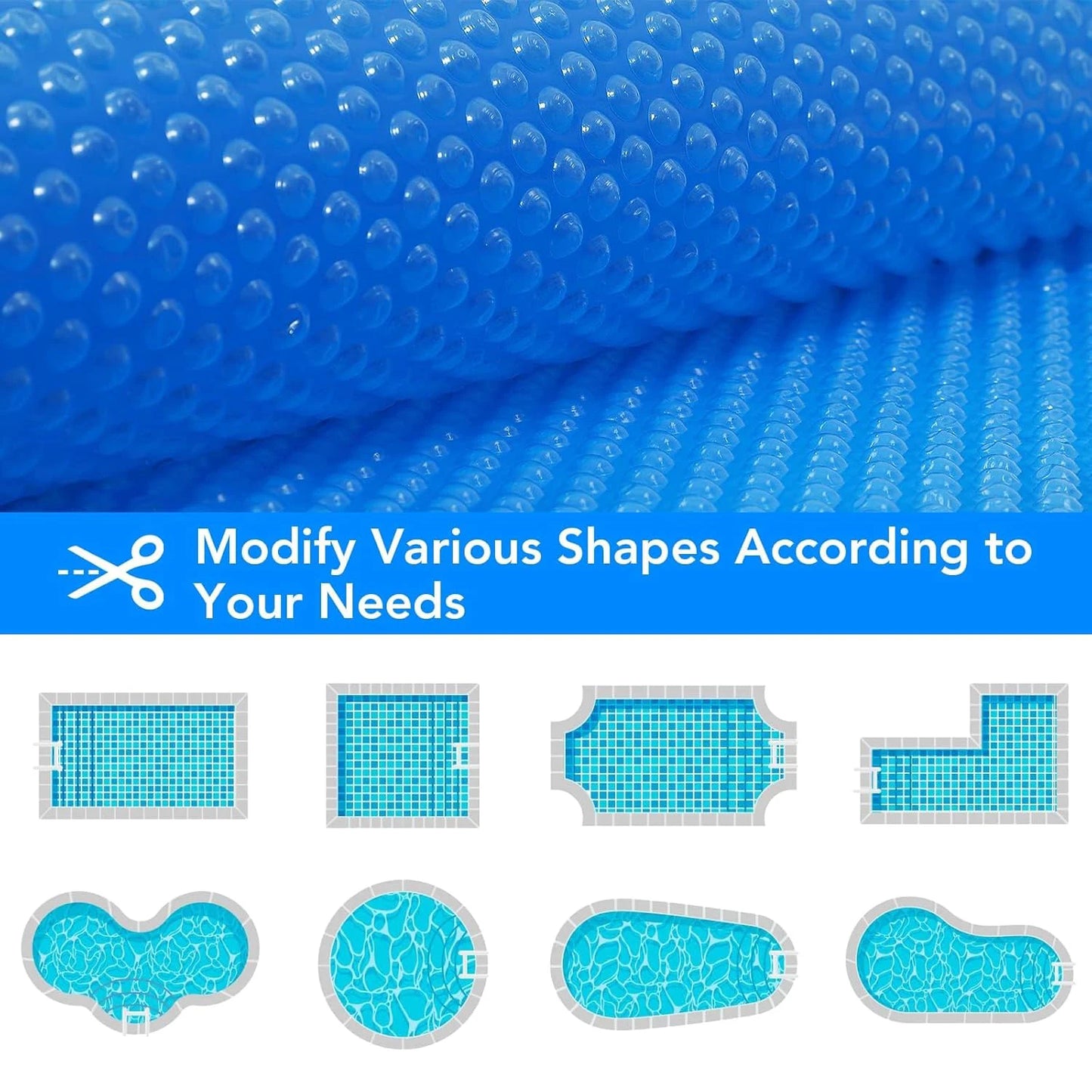 16 x 32 ft Rectangle Solar Pool Cover