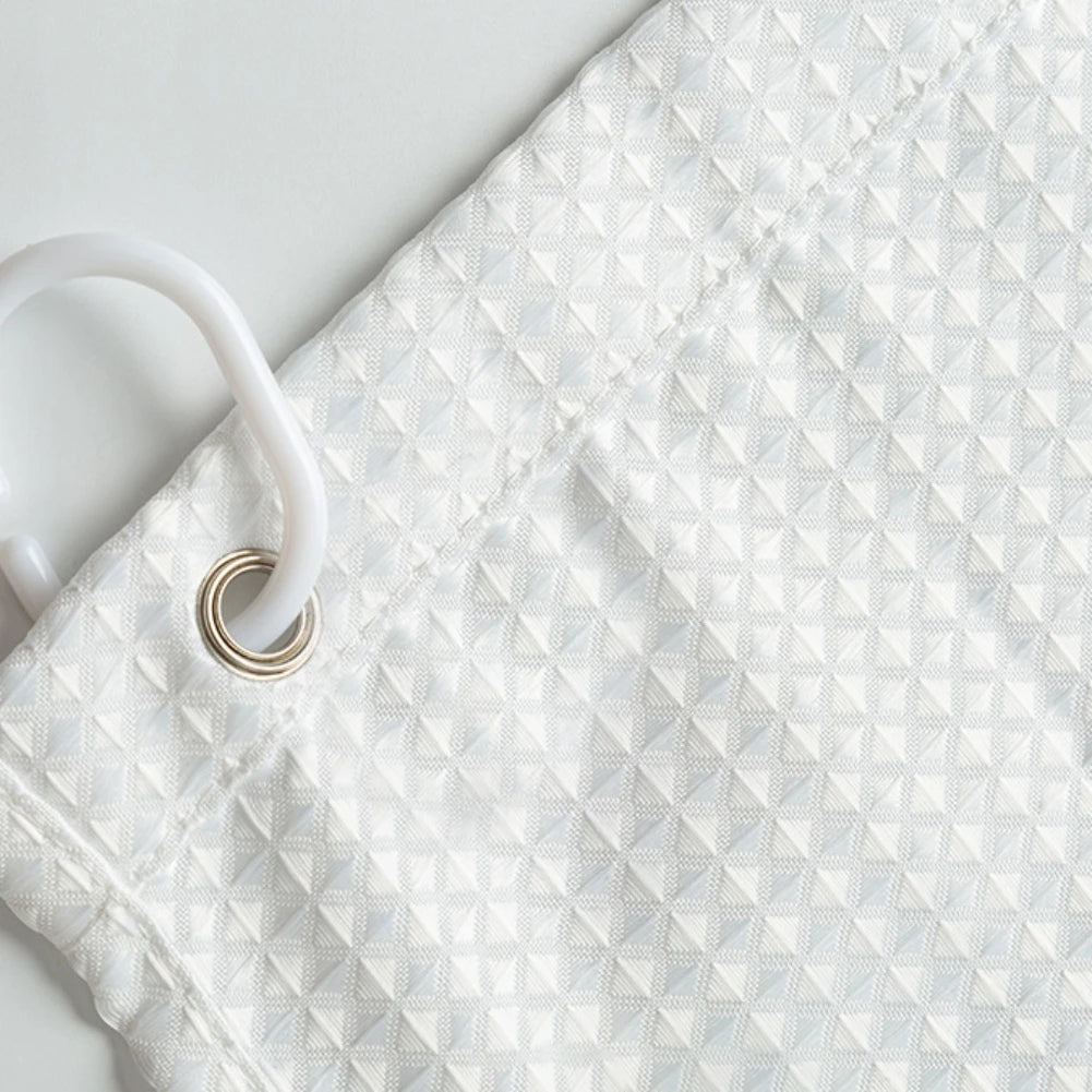 Thickened Waffle Waterproof Bathroom Shower Curtain