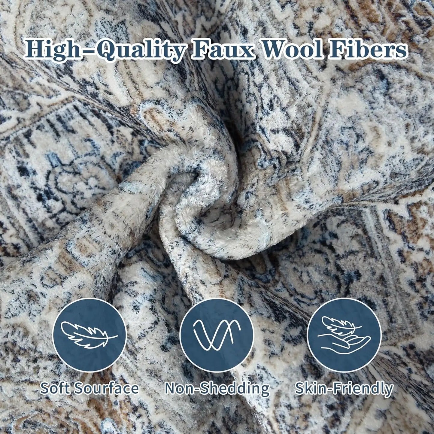 Vintage Printed Rug Area Rugs