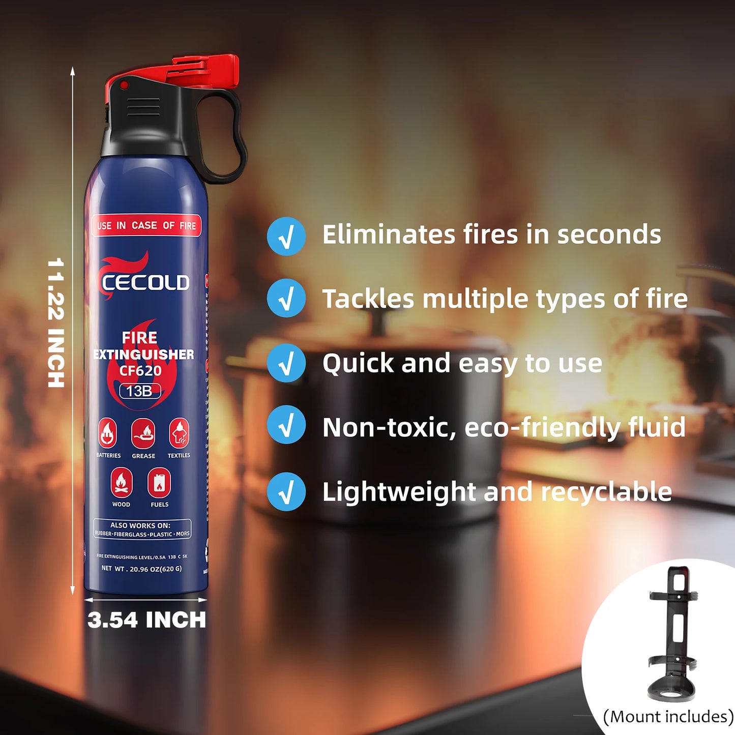 Mini 5-in-1 Fire Extinguisher
