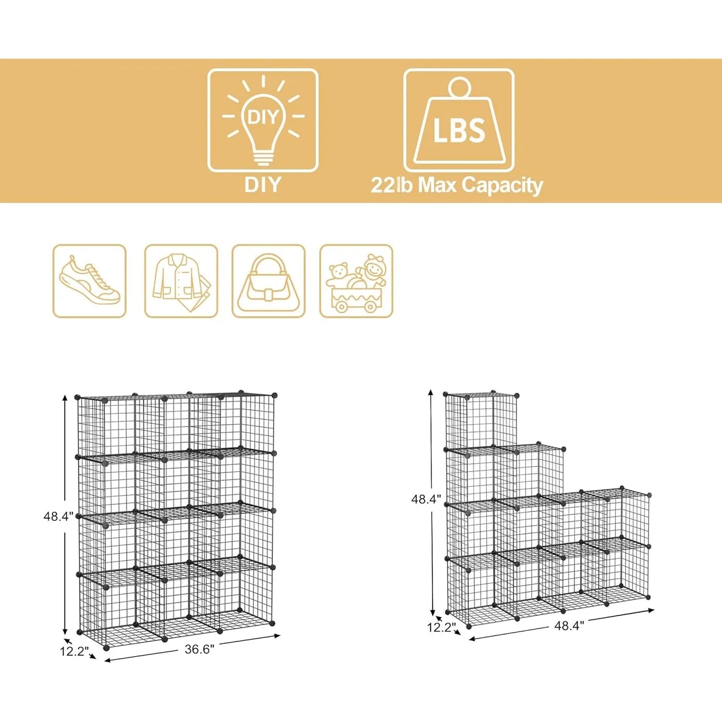 Wire Cube Storage Cabinet