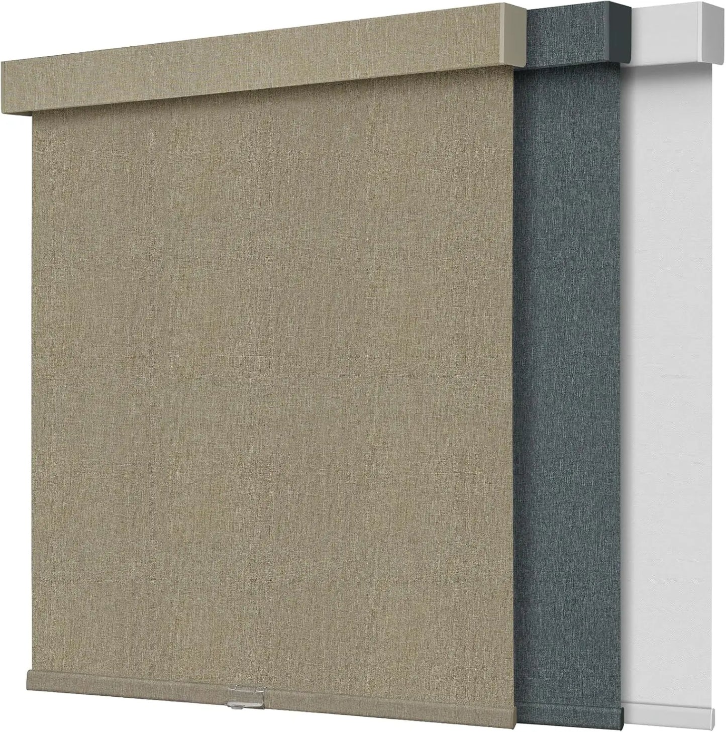 Blackout Artificial Linen Cordless Roller Shades for Indoor Windows