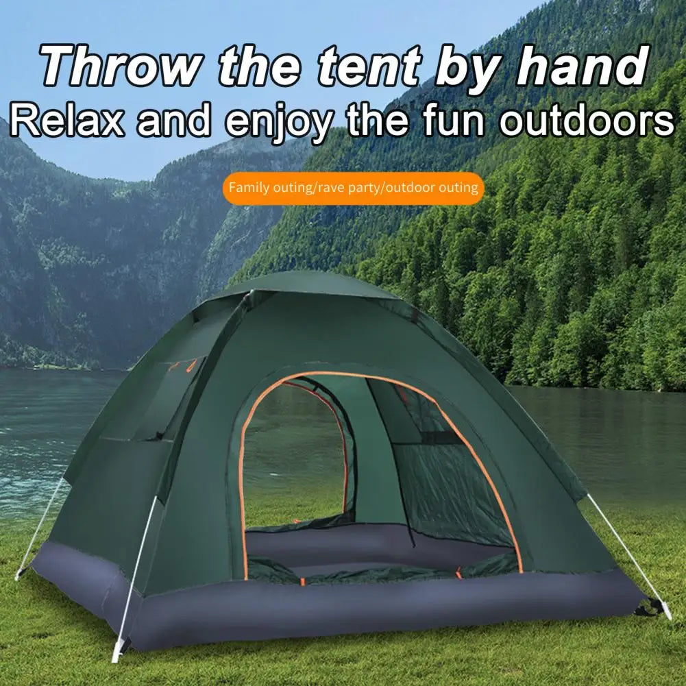 3-4 Person Dual Door Waterproof Camping Tent