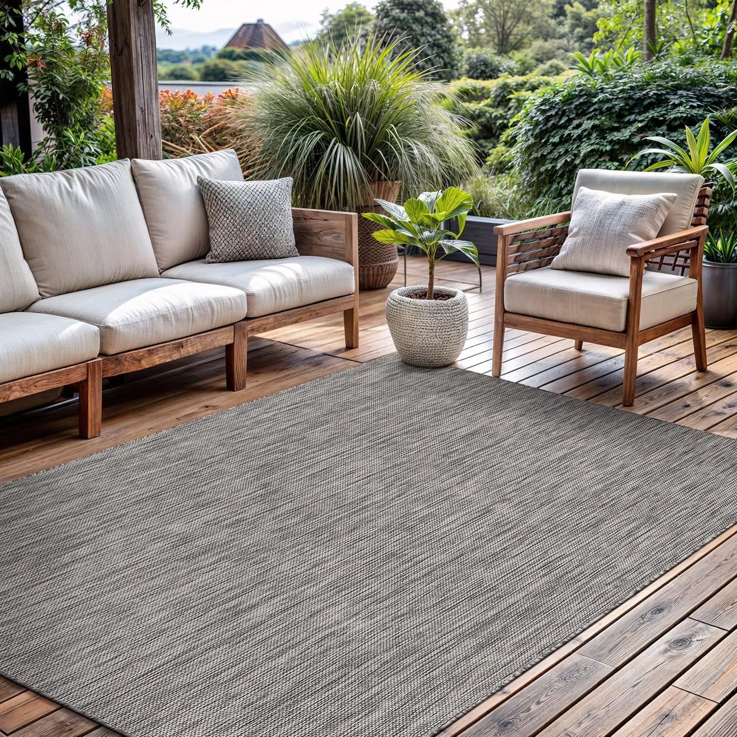 Outdoor Reversible And Washable Area Rug