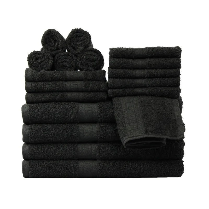 18-Piece 100% Cotton Towel Set