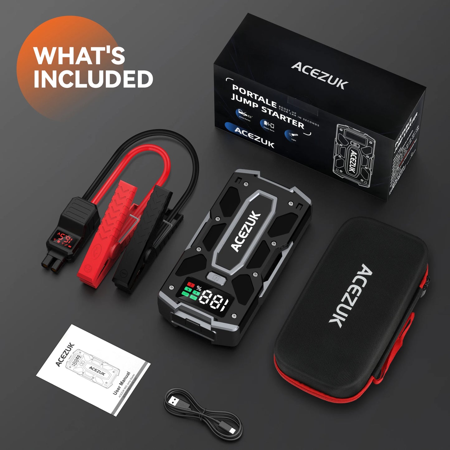 12V External Power Bank / Battery Jump Starter