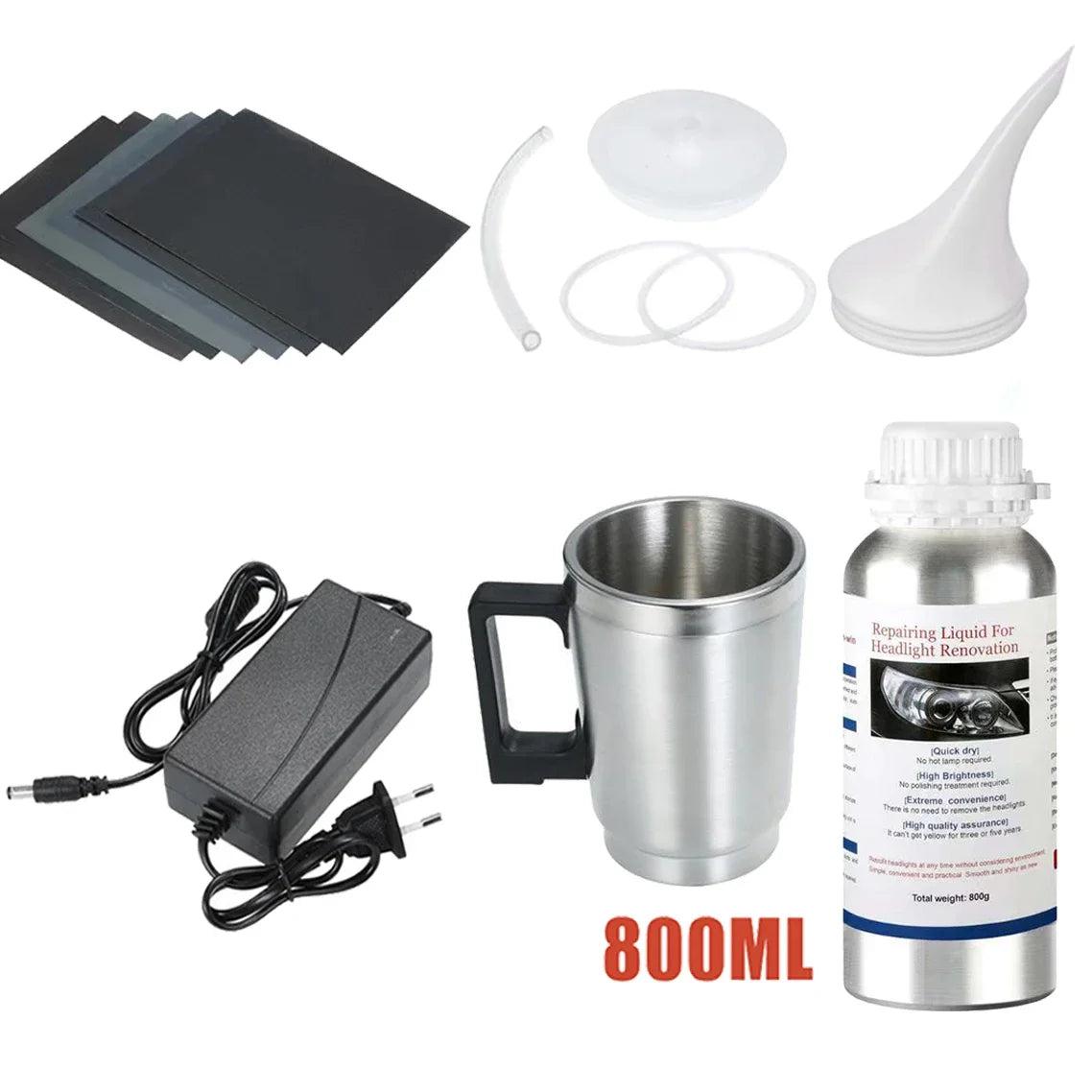 Car Headlight Polishing Kit