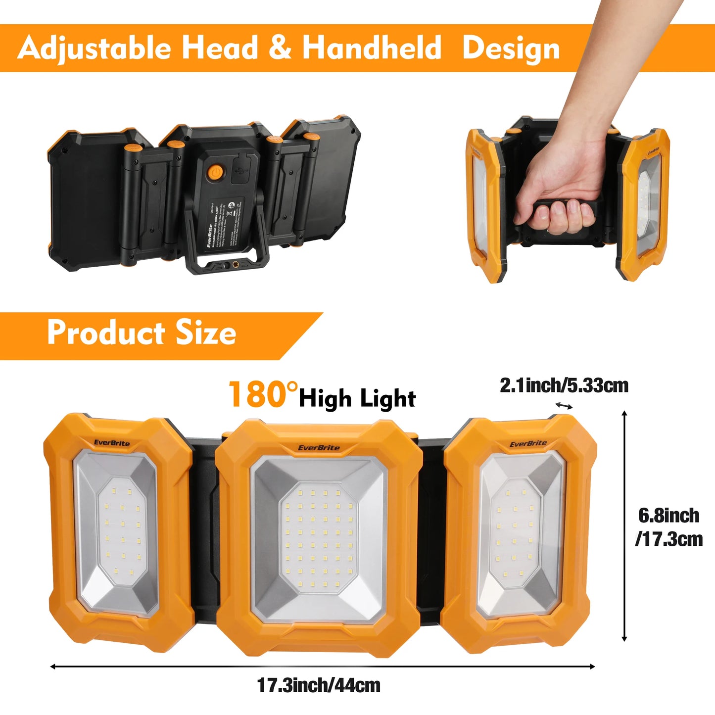 Cordless, Rechargeable, LED Work Lights
