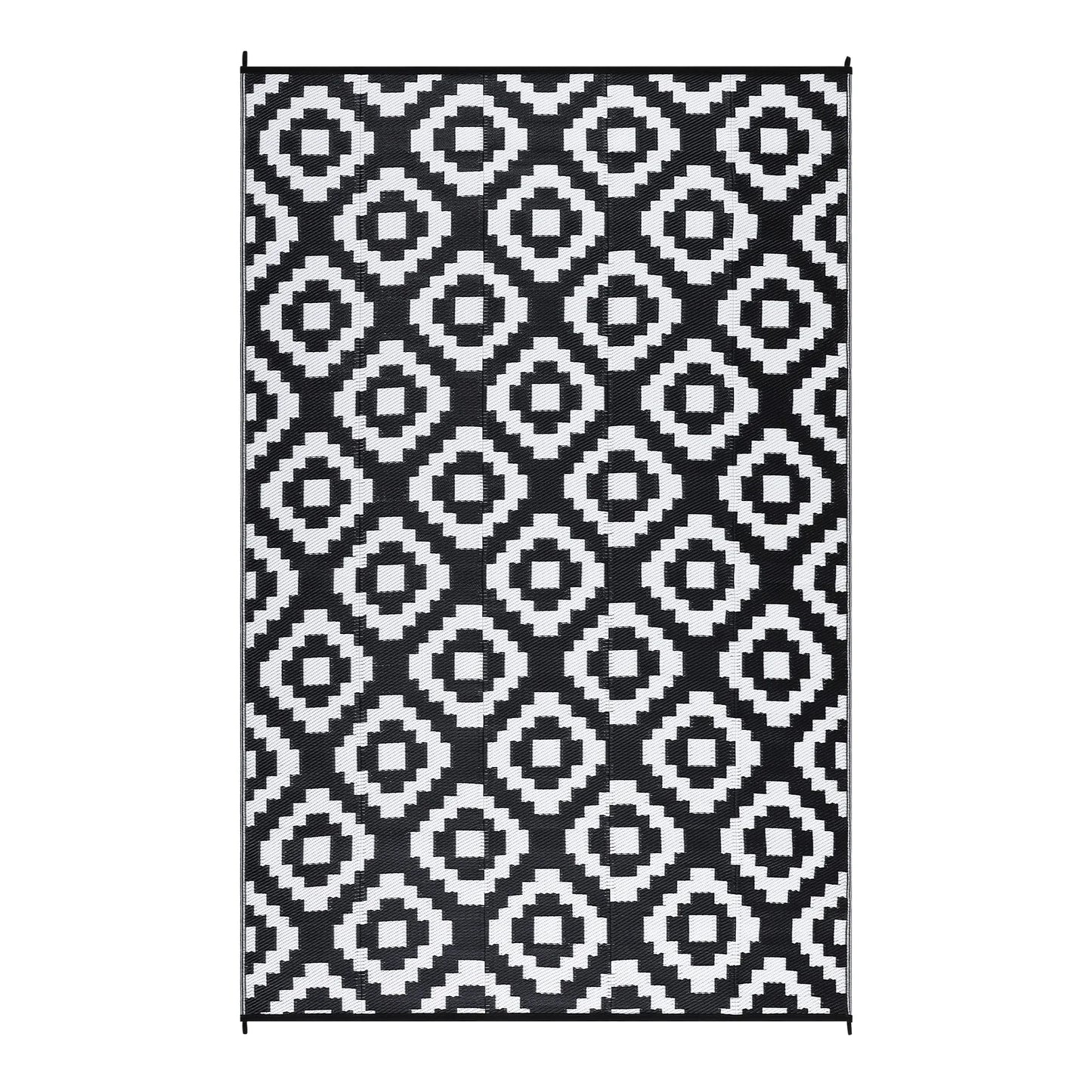 Waterproof, Reversible Outdoor 5x8 Modern Geometric Rug