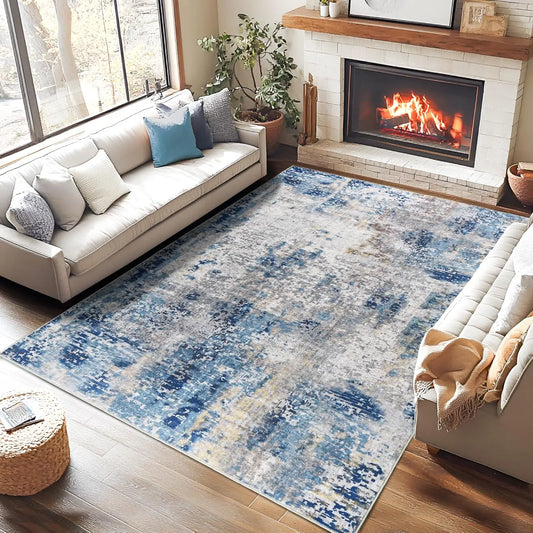 Soft, Low Pile Machine Washable Area Rug