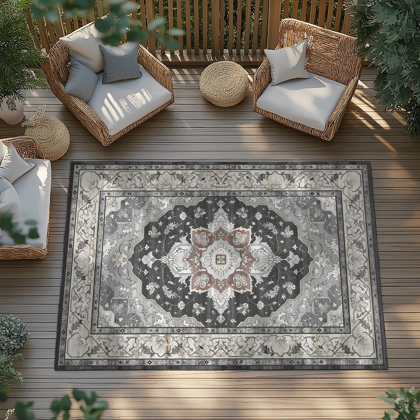 Washable Low-Pile Area Rug