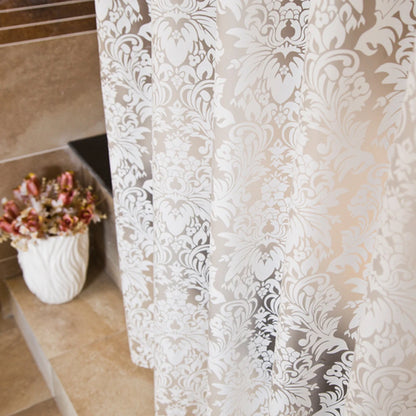 Washable Waterproof Shower Curtain with Hooks
