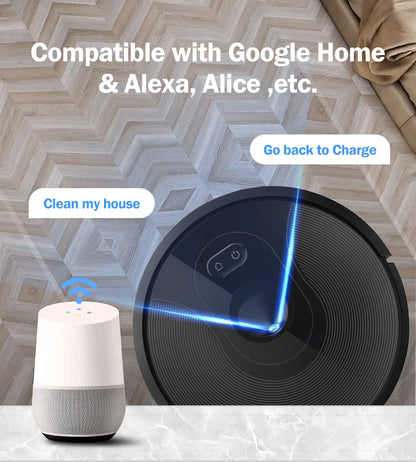 Robot Vacuum Cleaner with Smart Eye System, Virtual Barrier APP and Auto Floor Mopping