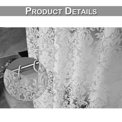 Washable Waterproof Shower Curtain with Hooks