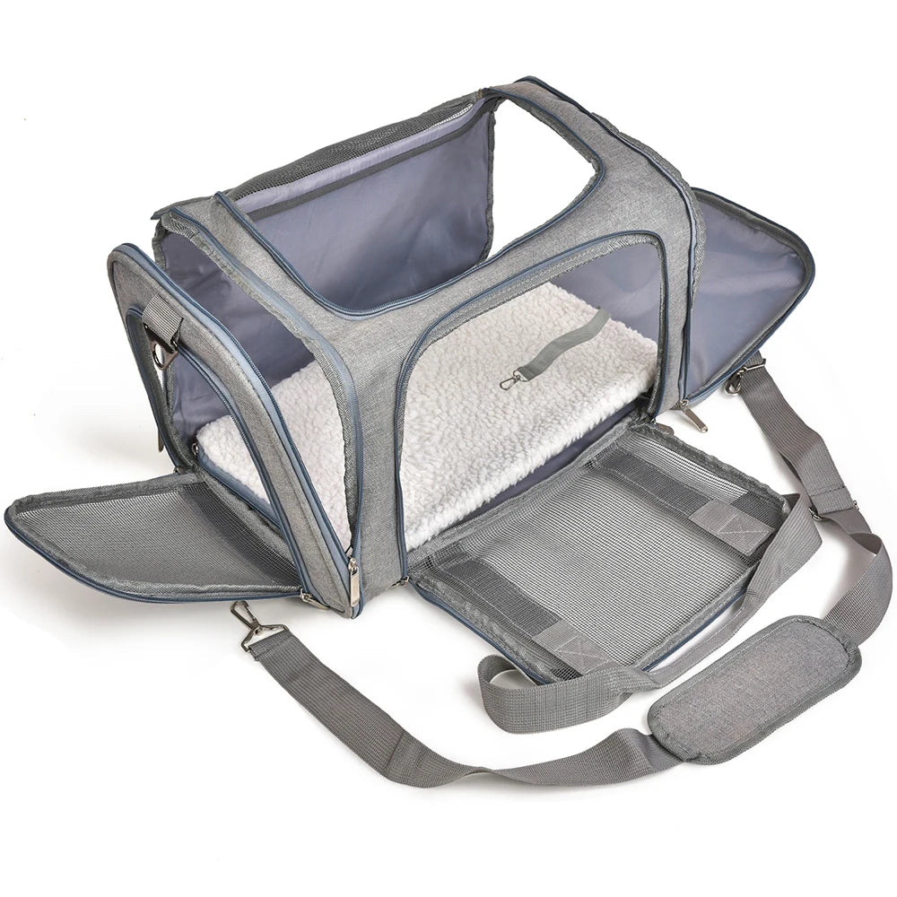 Soft Side Backpack Transport Carrier For Small Pets