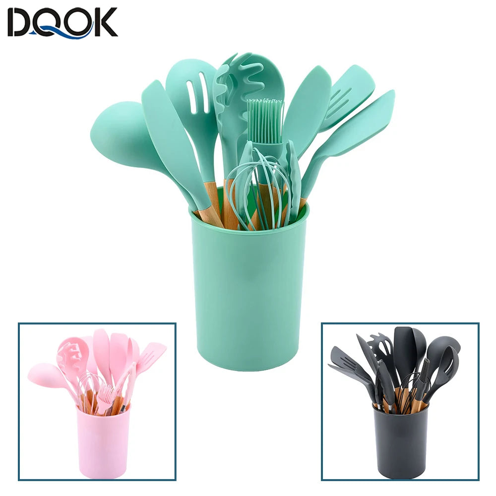 Silicone  Non-stick Cooking Utensil Set