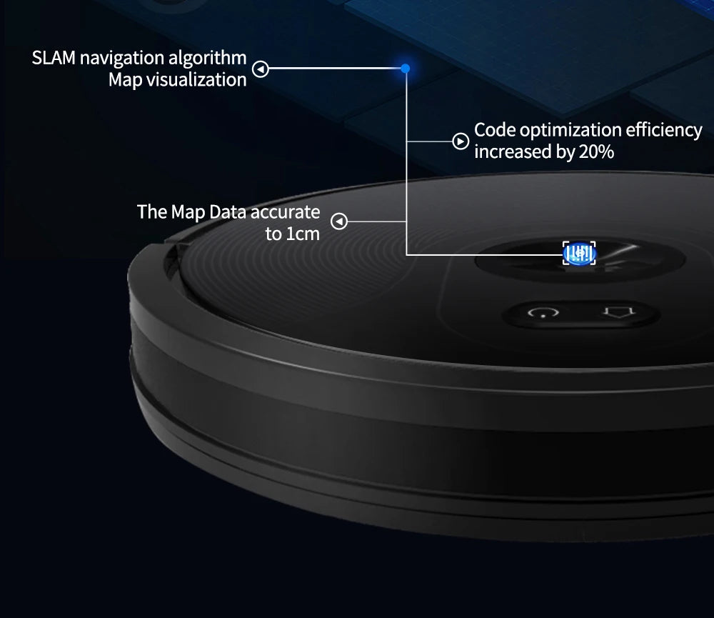 Robot Vacuum Cleaner with Smart Eye System, Virtual Barrier APP and Auto Floor Mopping