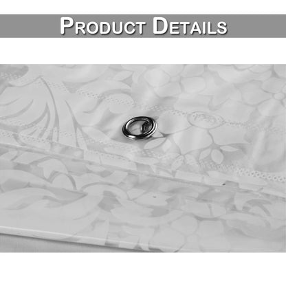Washable Waterproof Shower Curtain with Hooks