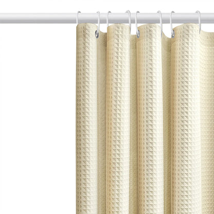 Thickened Waffle Waterproof Bathroom Shower Curtain