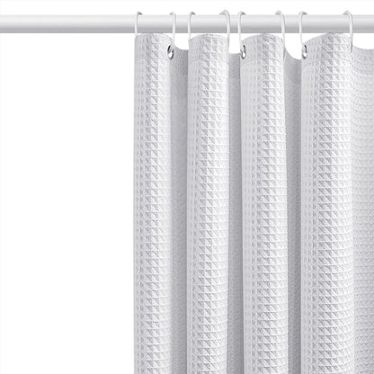 Thickened Waffle Waterproof Bathroom Shower Curtain