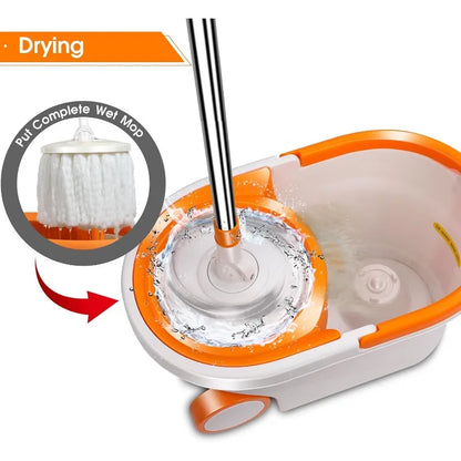 360° Spin Mop and Bucket with Wringer