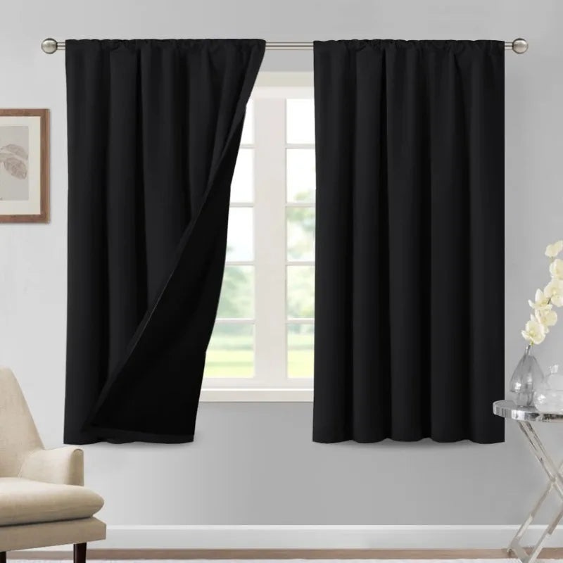 84" Long Thermal Insulated 100% Blackout Curtains